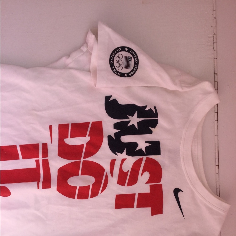 Red white and blue Olympic shirt